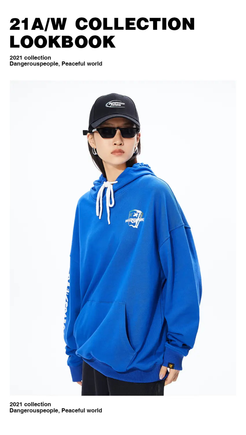 Fashion Brand DSP Paper Bag Couple Loose Hoodie