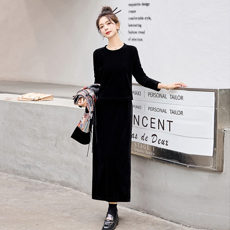 Chinese Style Dress Autumn Elegant Embroidered Three-piece Suit - view 10