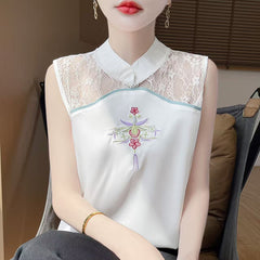 Chinese Style National Embroidered Vest Spring And Summer Large - view 6