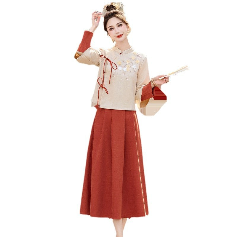 Chinese Style National Suit Dress Clothing Spring Slim Improved Cheongsam - view 5