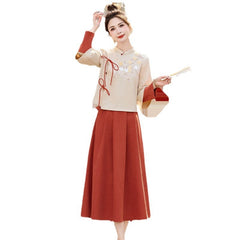 Chinese Style National Suit Dress Clothing Spring Slim Improved Cheongsam - view 5