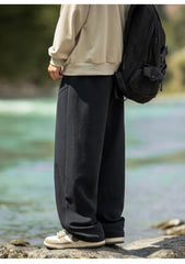 Zen Minimalist Elastic Waist Drawstring Cotton Trousers | Urban Wear Outsiders