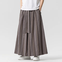 Harajuku Japandi Wide Leg Linen Cotton Trousers (Pants) | Urban Wear Outsiders
