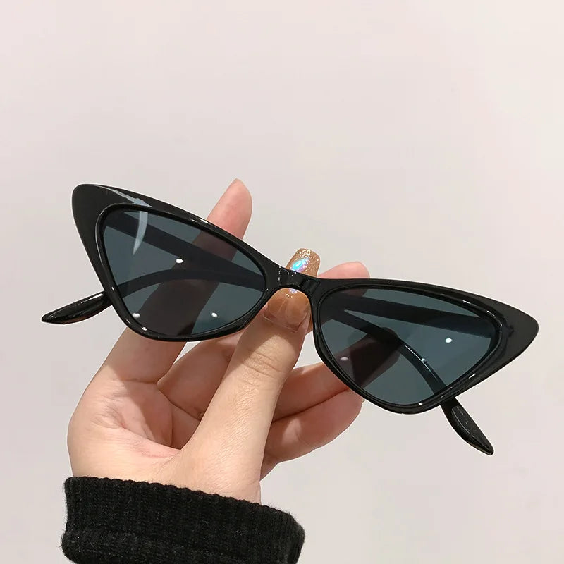 Retro Vintage Triangle Cat Eye Sunglasses