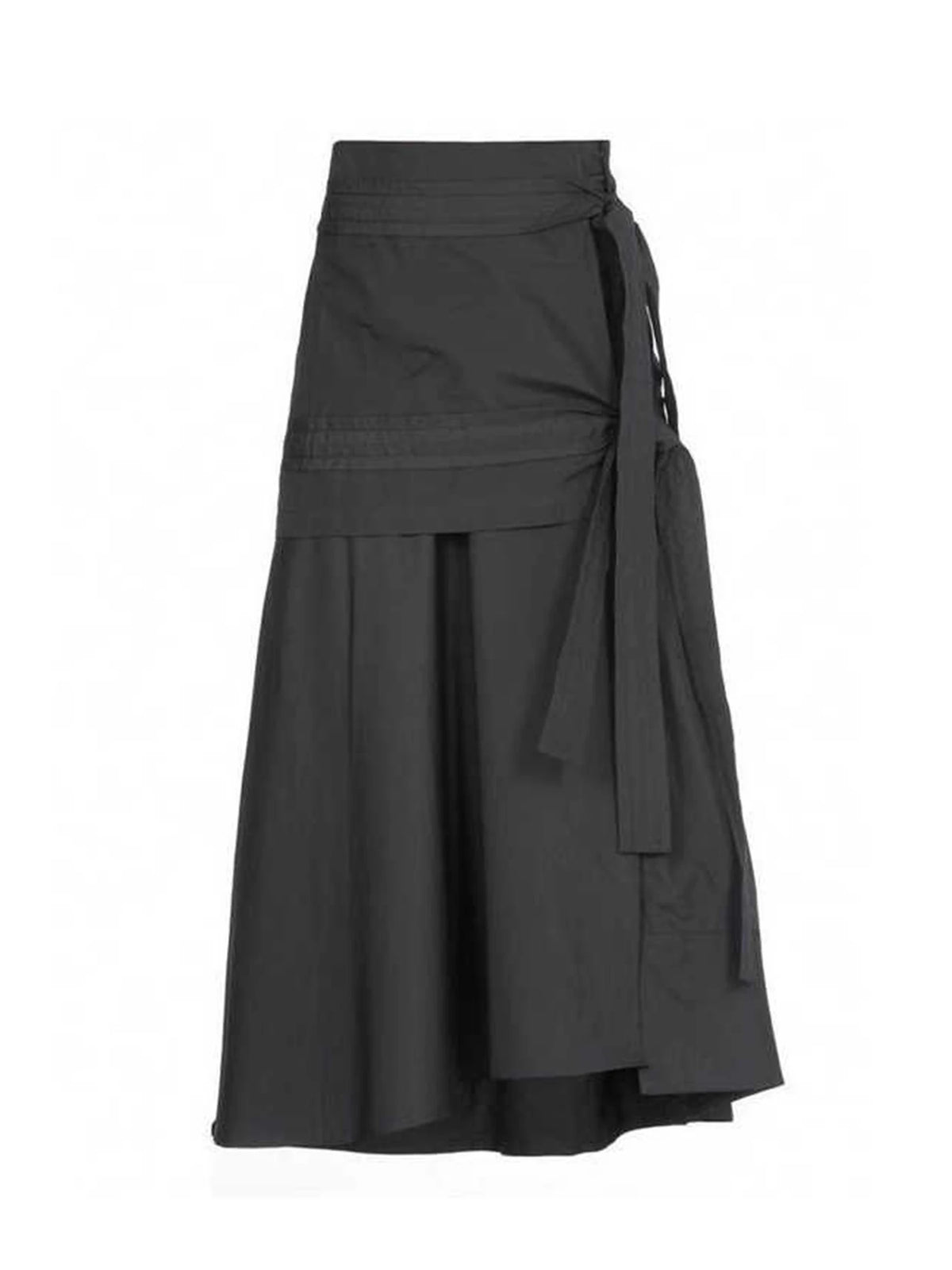 Harajuku Japandi Linen Cotton Skirt - Front View | Urban Wear Outsiders
