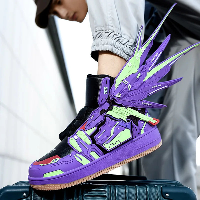 Aesthetic Platform Lace Up Take Out Wing Pieces Sneakers