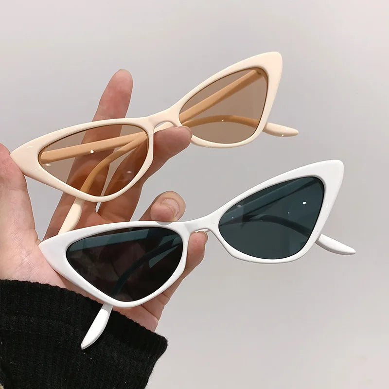 Retro Vintage Triangle Cat Eye Sunglasses