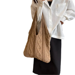 Knitted Shoulder Vintage Handbag Crochet Bag