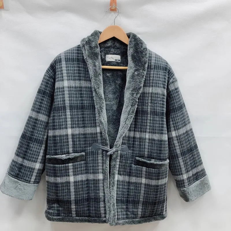 Harajuku Japandi Kimono Haori Noragi Linen Cotton Kimono Jacket (Shirt) | Urban Wear Outsiders