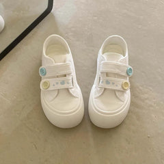 Chunky Platform Canvas Sneaker Cream Pink