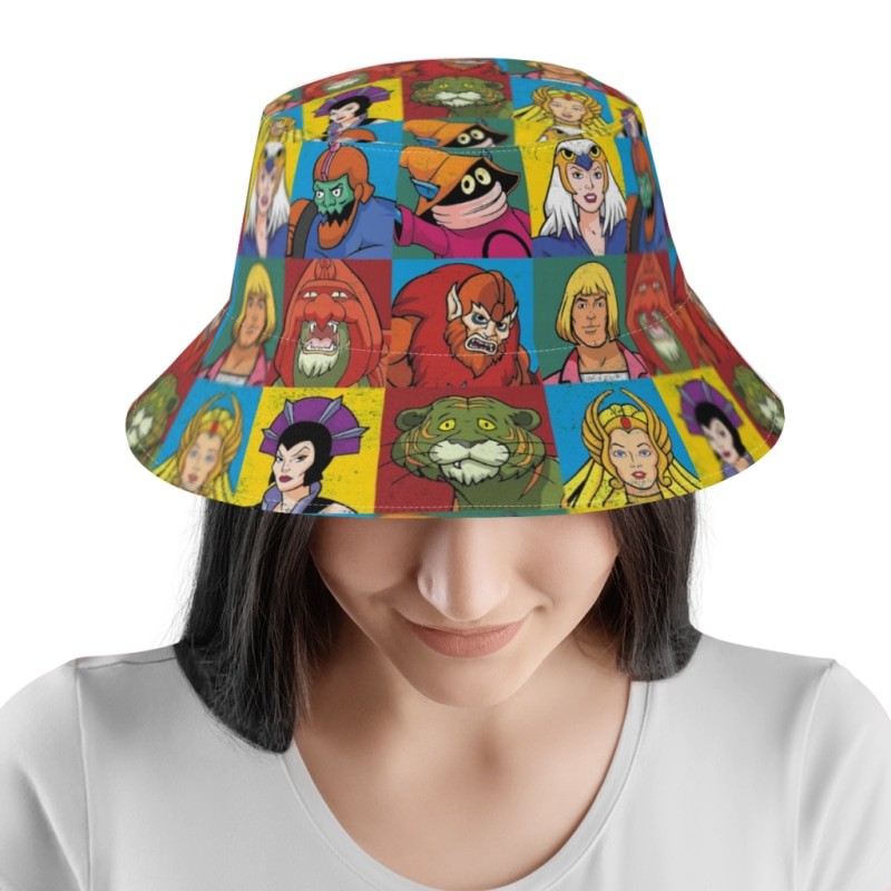 Cartoon Fishing Hat - Multicolor / One Size - Bucket
