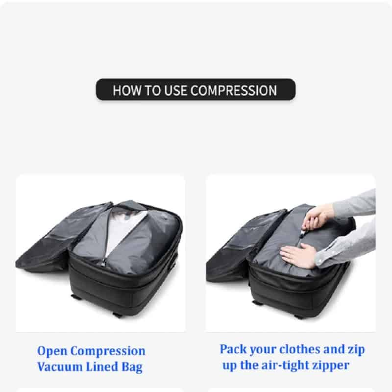 Travel Vacuum Compression Expanded Backpack