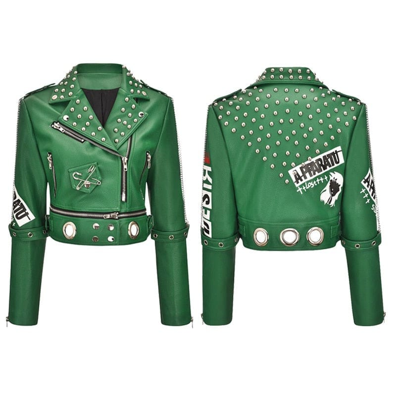 Rocker With Studded and Patches Jackets