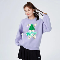 Round Neck Balance Rabbit Loose Sweatshirt