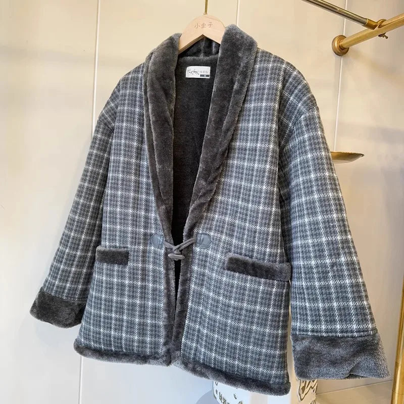 Harajuku Japandi Kimono Haori Noragi Linen Cotton Kimono Jacket (Shirt) | Urban Wear Outsiders