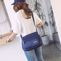 Zipper Waterproof Messenger Crossbody Shoulder Bag