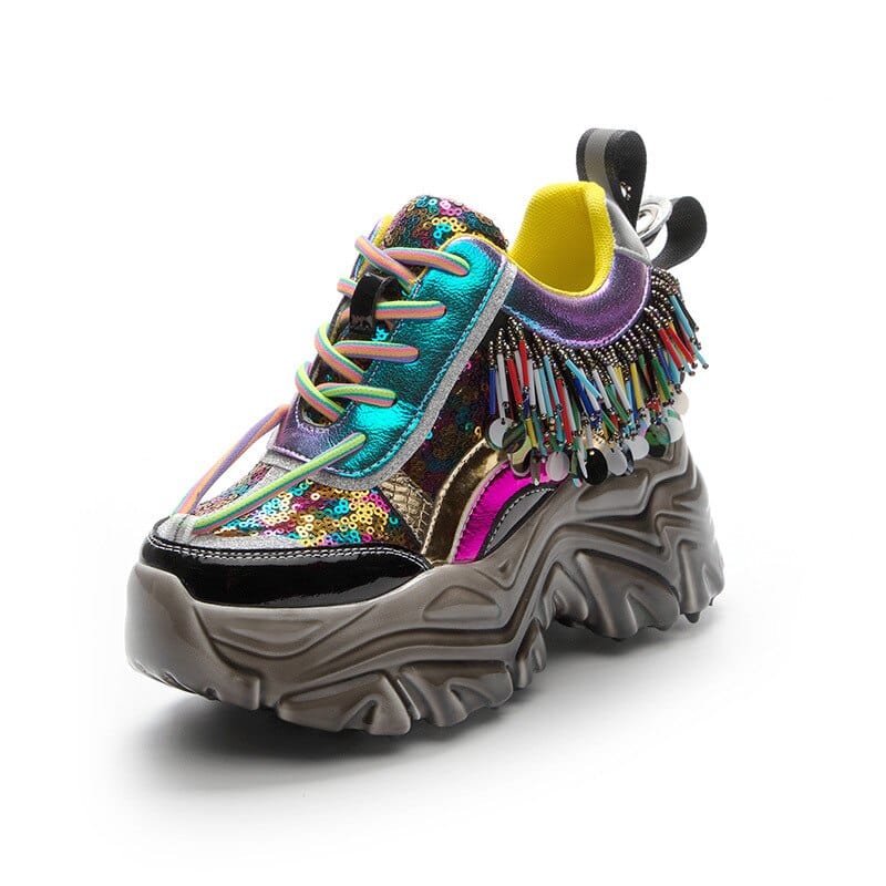 Colorful Fringed Shoes