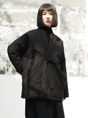 Harajuku Japandi Kimono Haori Noragi Linen Cotton Kimono Jacket (Shirt) V45 - Back View | Urban Wear Outsiders