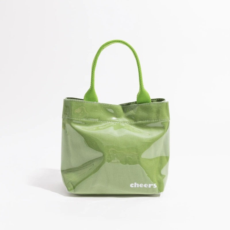 Cheers Waterproof Double Strap Square Bag - Light Green -