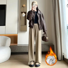 Harajuku Japandi Wide Leg Linen Cotton Trousers (Pants) V42 - Detail | Urban Wear Outsiders