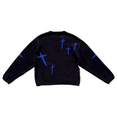 Y2K Knit O-Neck Loose Sweater