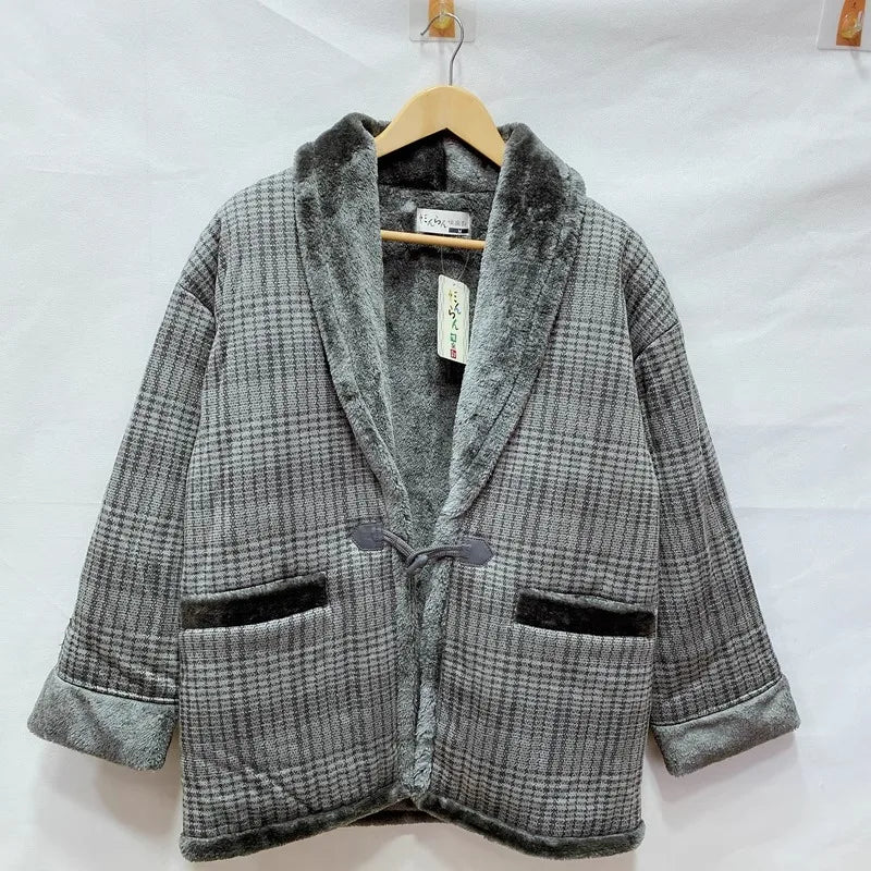 Harajuku Japandi Kimono Haori Noragi Linen Cotton Kimono Jacket (Shirt) | Urban Wear Outsiders