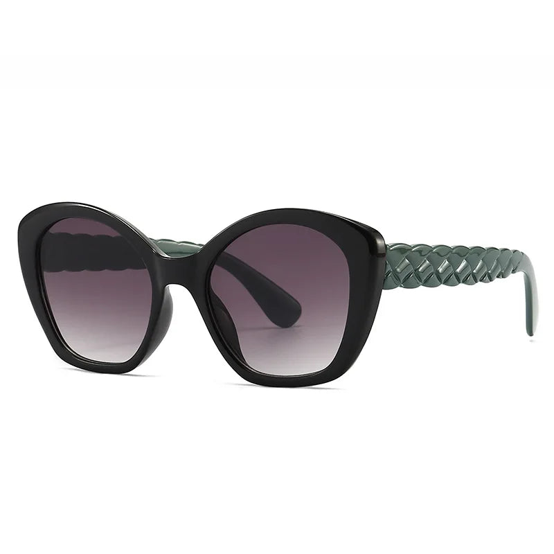 Oversized Vintage Retro Braided Temple Sunglasses