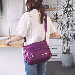 Zipper Waterproof Messenger Crossbody Shoulder Bag