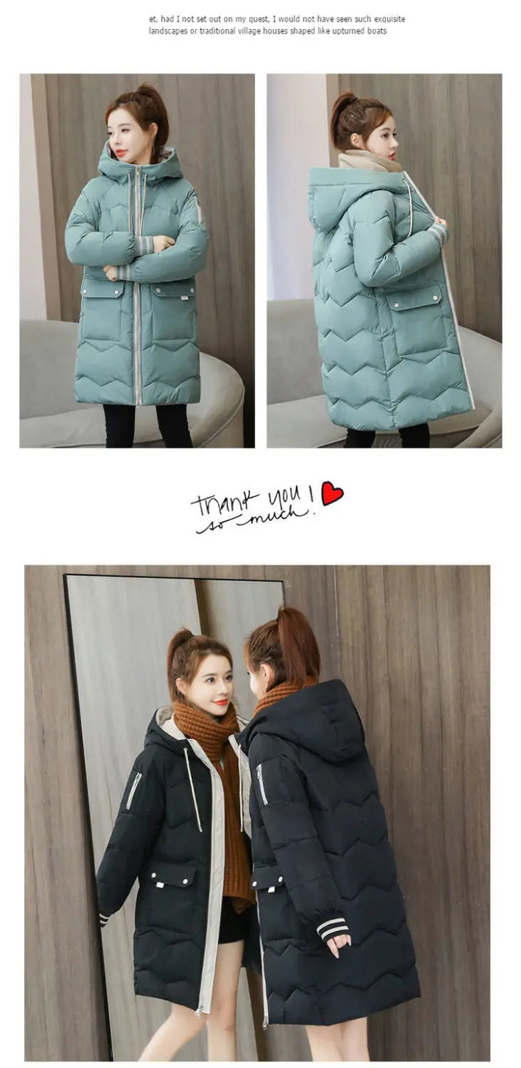 Cozy Hooded Long Parka for Autumn/Winter