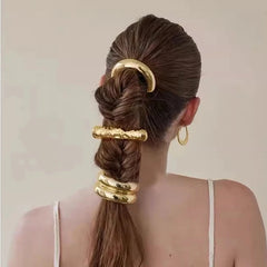 Stainless Steel Double Layer Elastic Hair Bands