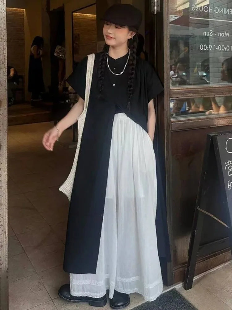 Harajuku Japandi Linen Cotton Shirt | Urban Wear Outsiders