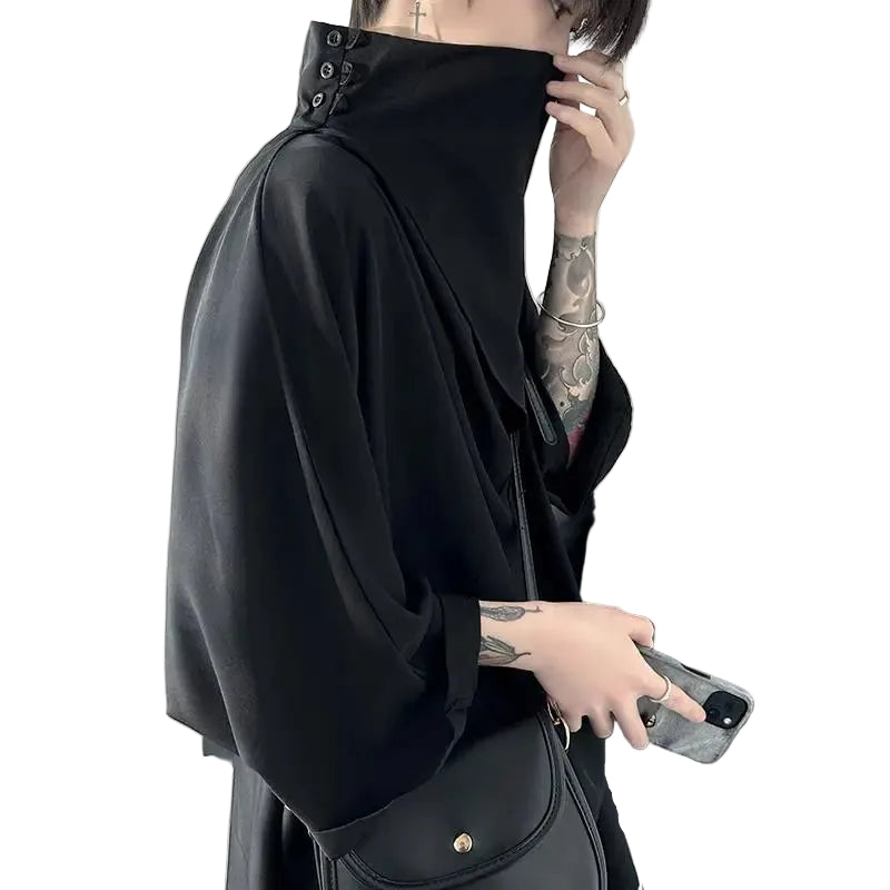 Harajuku Japandi Linen Cotton Clothing (Shirt) - Back View | Urban Wear Outsiders