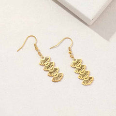 Stainless Steel Banquet Fish Hook Dangle Drop Earring