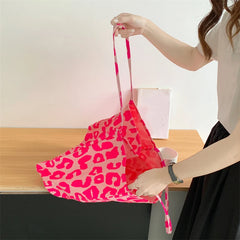 Tote Leopard Shoulder Shopping Bag