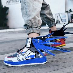 Aesthetic Platform Lace Up Take Out Wing Pieces Sneakers