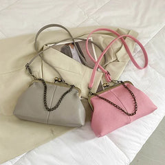 PU Shoulder Bag  Clip Clutch Retro Crossbody Bag