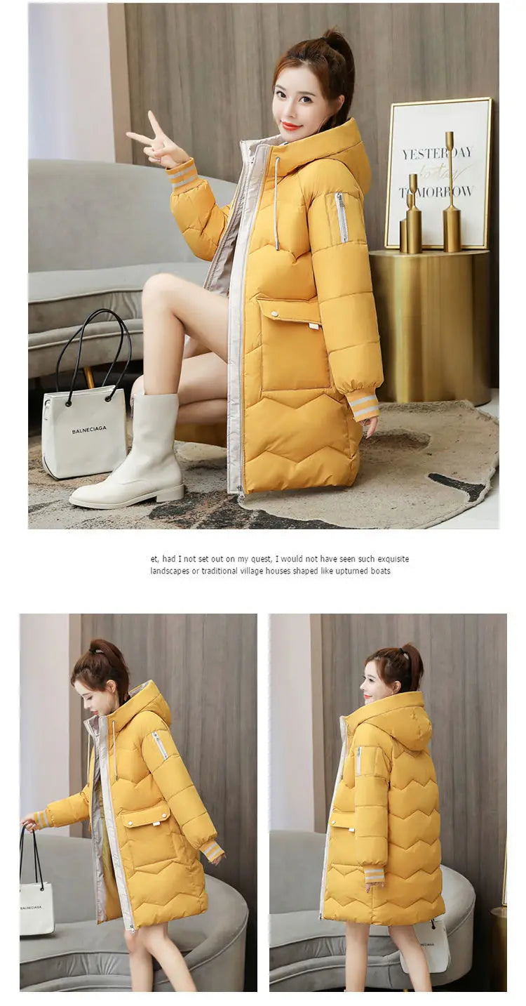 Cozy Hooded Long Parka for Autumn/Winter