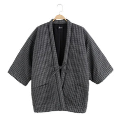 Harajuku Japandi Kimono Haori Noragi Linen Cotton Kimono Jacket | Urban Wear Outsiders