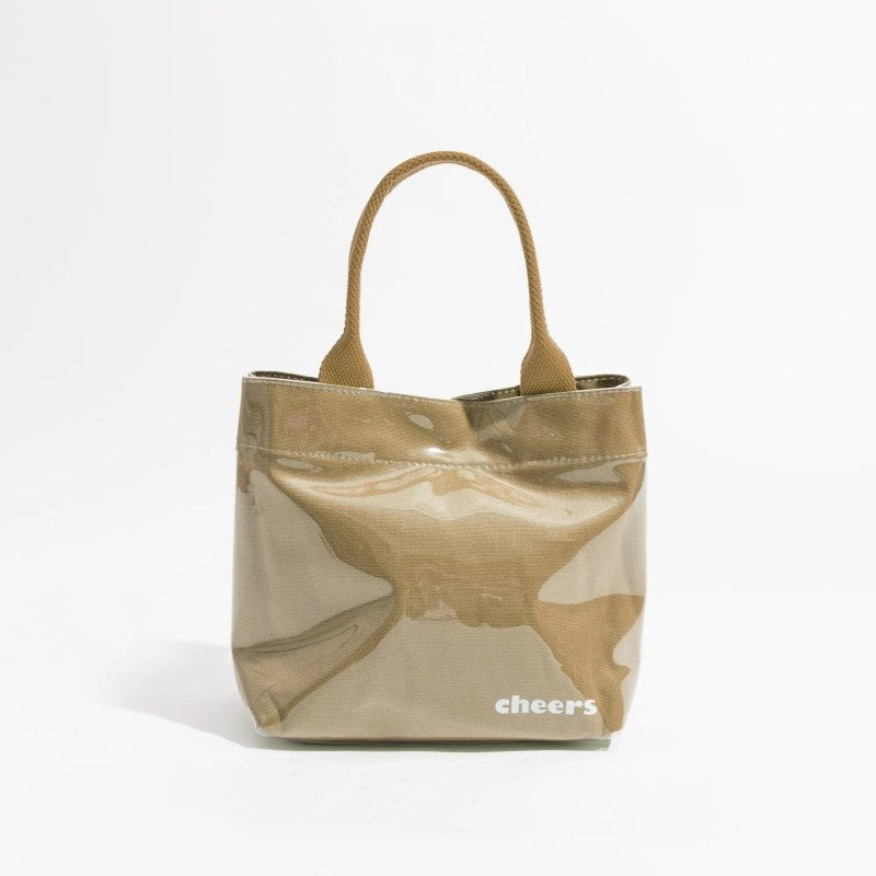 Cheers Waterproof Double Strap Square Bag - Brown - Handbag