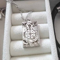 Dawapara Tarot Cards Amulet Stainless Steel Necklace