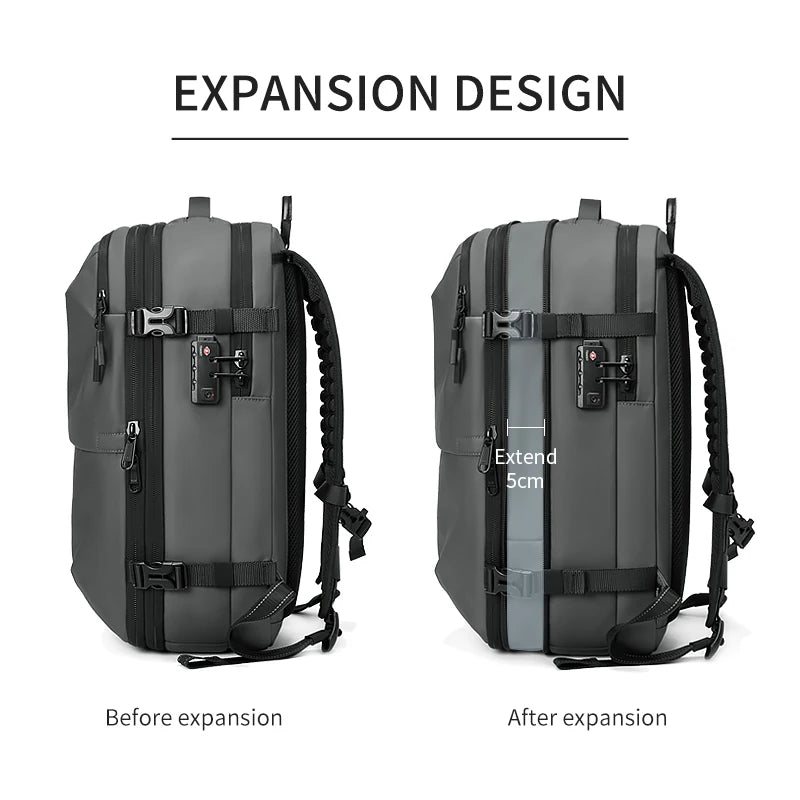 Expanded Waterproof Travel Vacuum Compression Backpack