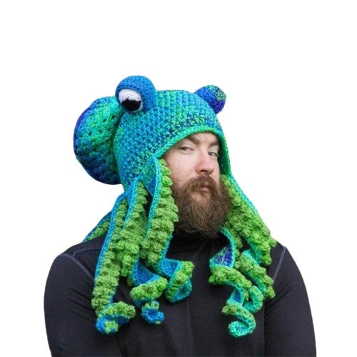 Octopus Crochet Beanie - T-Shirt