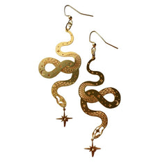 Snake Long Earrings
