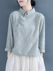 Tang Suit Wear Shirts Chinese Style Cotton And Linen Hanfu Top | Urban Wear Outsiders