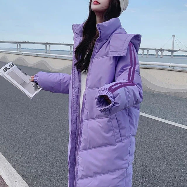 Cozy Hooded Long Parka for Autumn/Winter