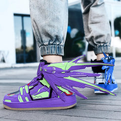 Aesthetic Platform Lace Up Take Out Wing Pieces Sneakers