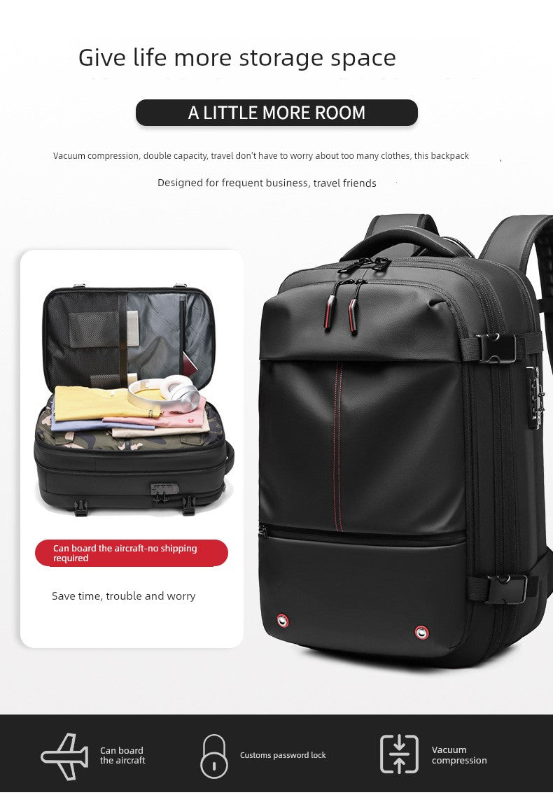 Travel Multi Functional Pocket Code Lock Backpack