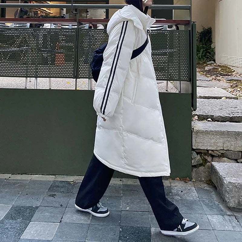 Cozy Hooded Long Parka for Autumn/Winter