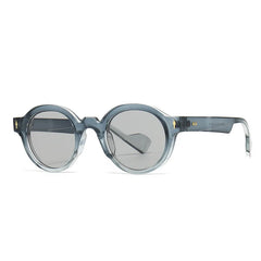 Round Frame Sunglasses Dark Lens Black