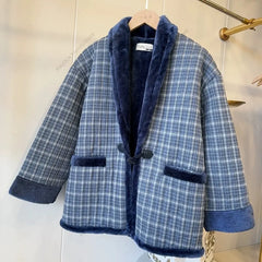 Harajuku Japandi Kimono Haori Noragi Linen Cotton Kimono Jacket (Shirt) - Back View | Urban Wear Outsiders